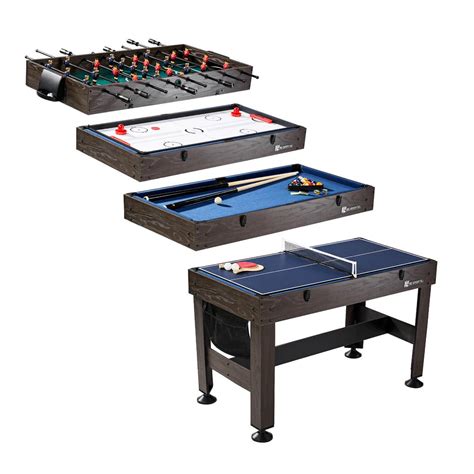 Nov 29, 2021 RayChee 7-in-1 Multi-Game Table with Air Hockey, Billiards, Foosball, Ping Pong, Shuffleboard, Chess and Backgammon - 48" Changeable Family Combo Game Table with Tabletop Inserts for Adults & Kids 4. . 4 in 1 game table for adults